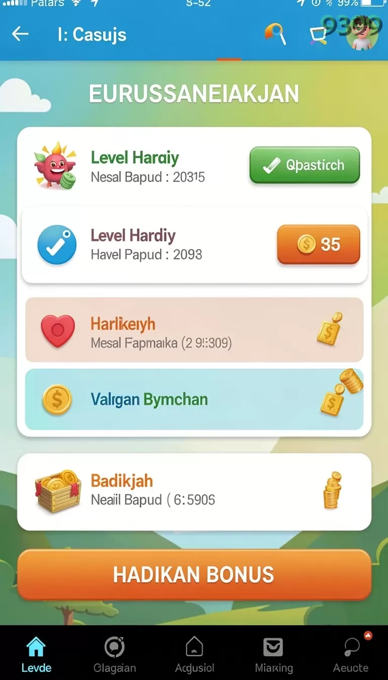 Cuplikan layar HIATOTO — menu navigasi