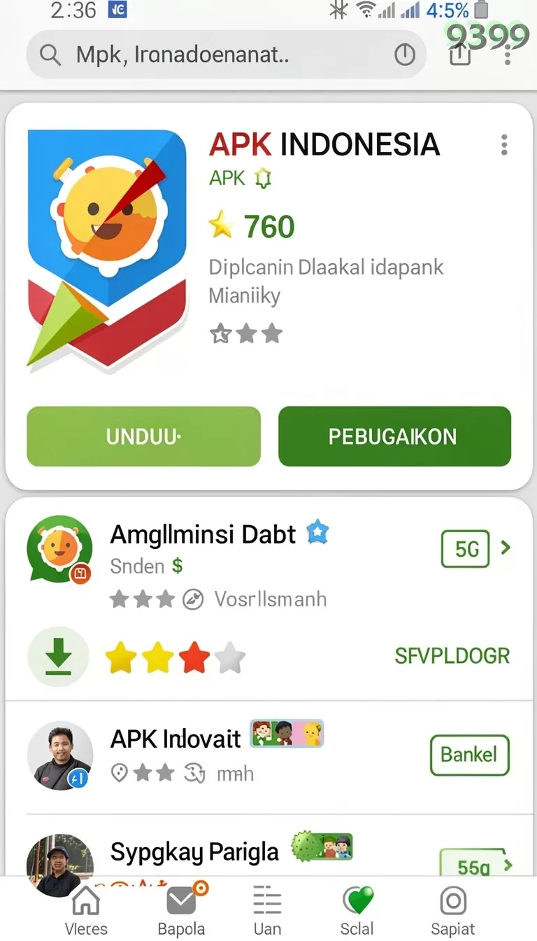 Cuplikan layar LUSA777 — menu navigasi
